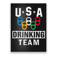 USA Drinking Team Beer Party Funny Poster