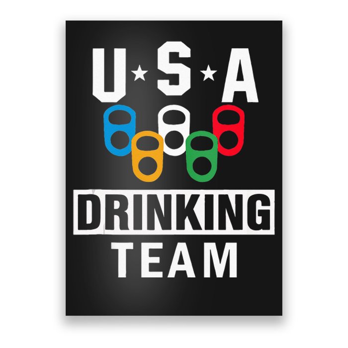 USA Drinking Team Beer Party Funny Poster