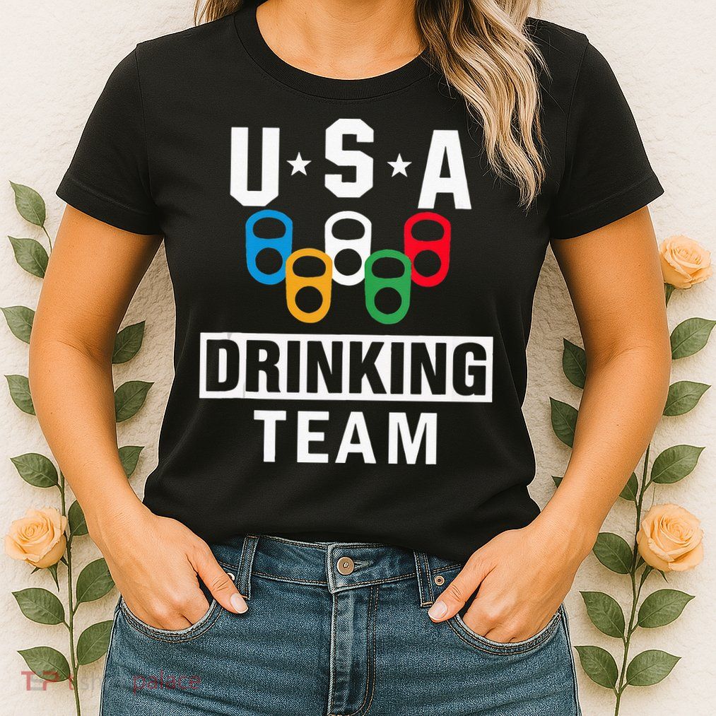 USA Drinking Team Beer Party Funny Womens T-Shirt