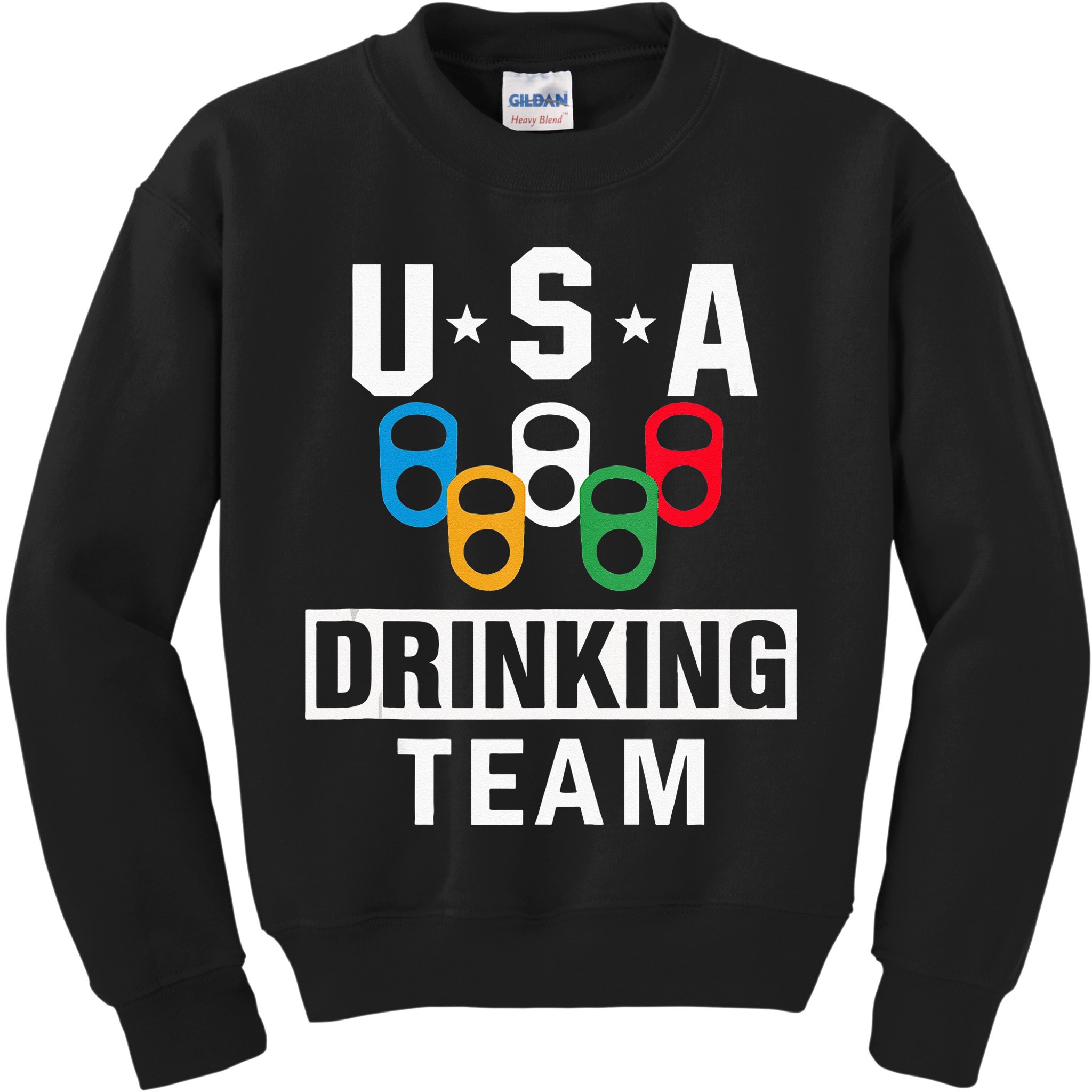 USA Drinking Team Beer Party Funny Kids Sweatshirt