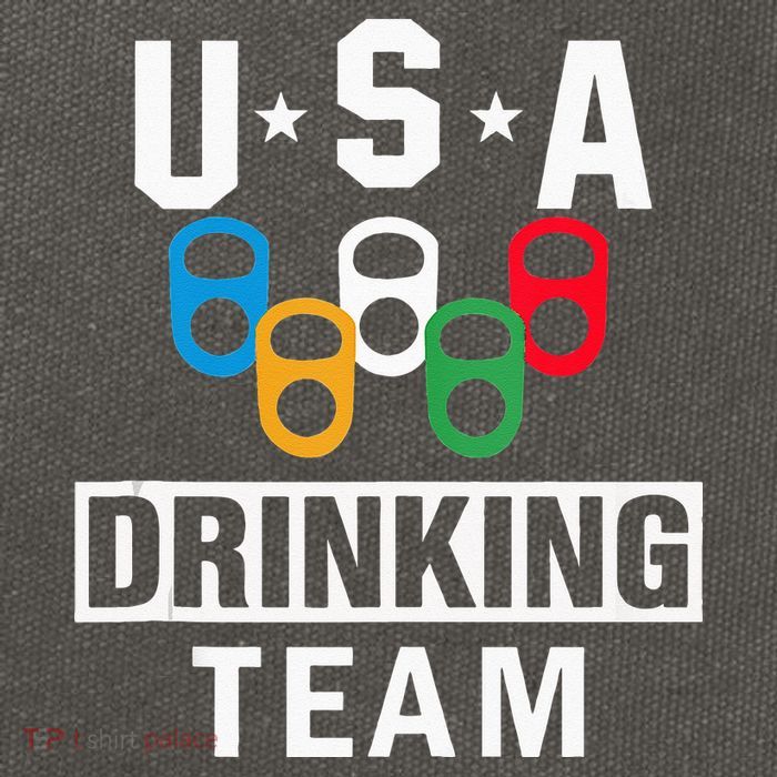 USA Drinking Team Beer Party Funny Cotton Canvas Backpack