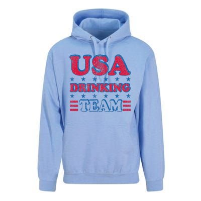 USA Drinking Team 4th Of July Independence Day Drunk Funny Unisex Surf Hoodie