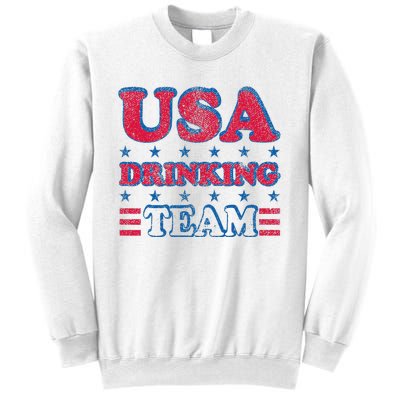 USA Drinking Team 4th Of July Independence Day Drunk Funny Sweatshirt