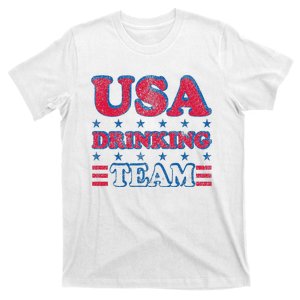 USA Drinking Team 4th Of July Independence Day Drunk Funny T-Shirt