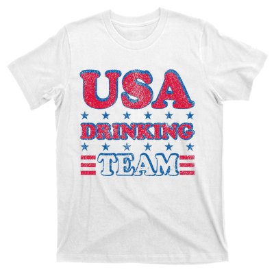 USA Drinking Team 4th Of July Independence Day Drunk Funny T-Shirt