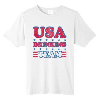 USA Drinking Team 4th Of July Independence Day Drunk Funny Tall Fusion ChromaSoft Performance T-Shirt