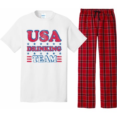 USA Drinking Team 4th Of July Independence Day Drunk Funny Pajama Set