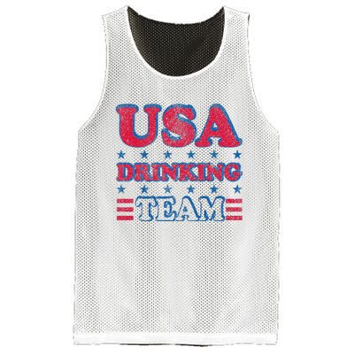 USA Drinking Team 4th Of July Independence Day Drunk Funny Mesh Reversible Basketball Jersey Tank