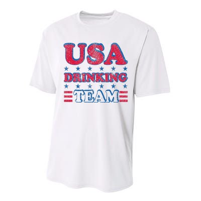 USA Drinking Team 4th Of July Independence Day Drunk Funny Performance Sprint T-Shirt