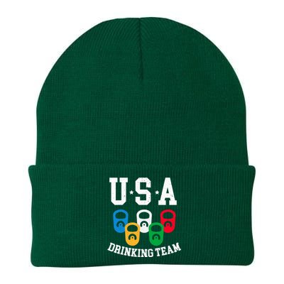 USA Drinking Team for a Team Drinking Beer Lovers Knit Cap Winter Beanie