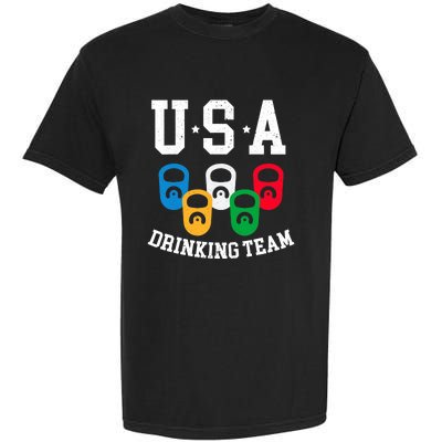 USA Drinking Team for a Team Drinking Beer Lovers Garment-Dyed Heavyweight T-Shirt