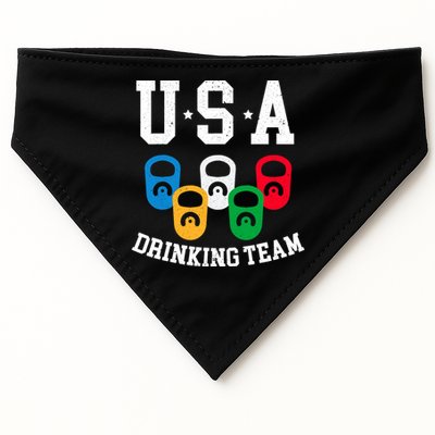 USA Drinking Team for a Team Drinking Beer Lovers USA-Made Doggie Bandana
