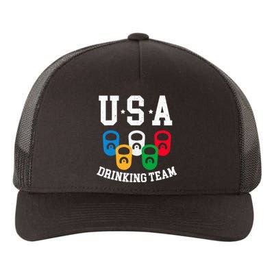 USA Drinking Team for a Team Drinking Beer Lovers Yupoong Adult 5-Panel Trucker Hat