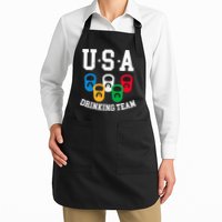 USA Drinking Team for a Team Drinking Beer Lovers Apron