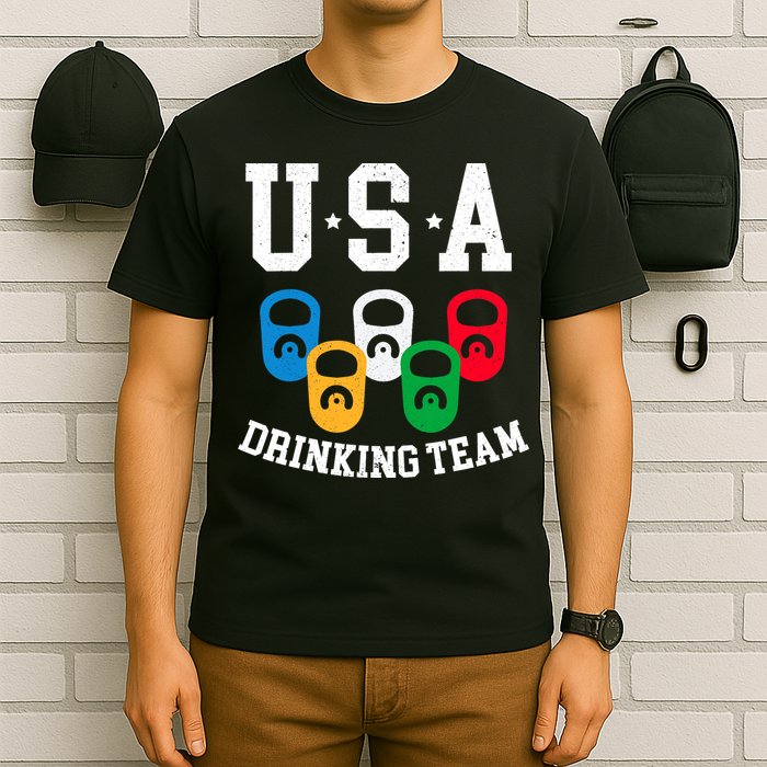 USA Drinking Team for a Team Drinking Beer Lovers T-Shirt