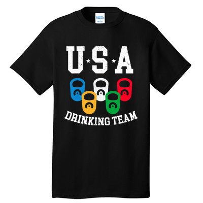 USA Drinking Team for a Team Drinking Beer Lovers Tall T-Shirt