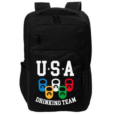 USA Drinking Team for a Team Drinking Beer Lovers Impact Tech Backpack