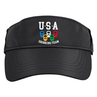 USA Drinking Team for a Team Drinking Beer Lovers Adult Drive Performance Visor