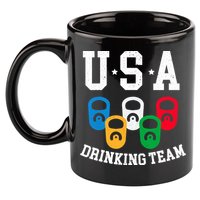 USA Drinking Team for a Team Drinking Beer Lovers 11oz C Handle Ceramic Mug