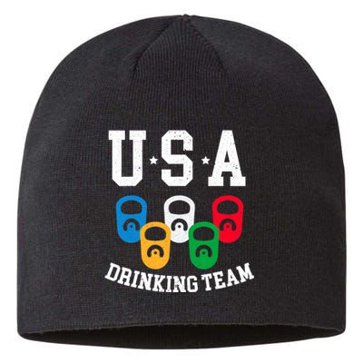 USA Drinking Team for a Team Drinking Beer Lovers Sustainable Beanie