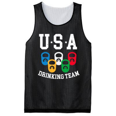 USA Drinking Team for a Team Drinking Beer Lovers Mesh Reversible Basketball Jersey Tank