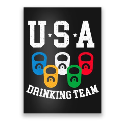 USA Drinking Team for a Team Drinking Beer Lovers Poster