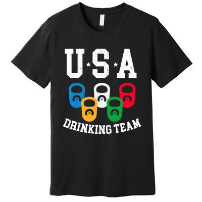 USA Drinking Team for a Team Drinking Beer Lovers Premium T-Shirt