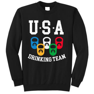 USA Drinking Team for a Team Drinking Beer Lovers Tall Sweatshirt