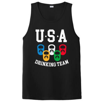 USA Drinking Team for a Team Drinking Beer Lovers PosiCharge Competitor Tank