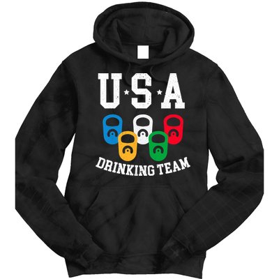 USA Drinking Team for a Team Drinking Beer Lovers Tie Dye Hoodie