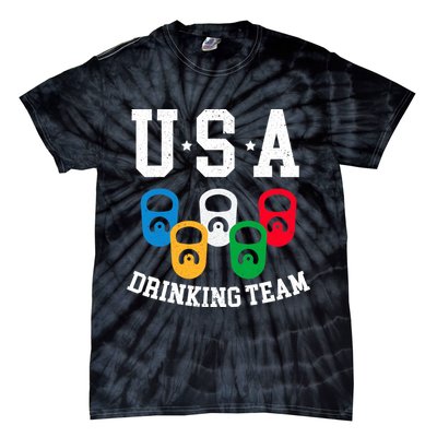 USA Drinking Team for a Team Drinking Beer Lovers Tie-Dye T-Shirt