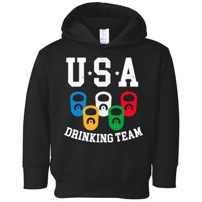USA Drinking Team for a Team Drinking Beer Lovers Toddler Hoodie