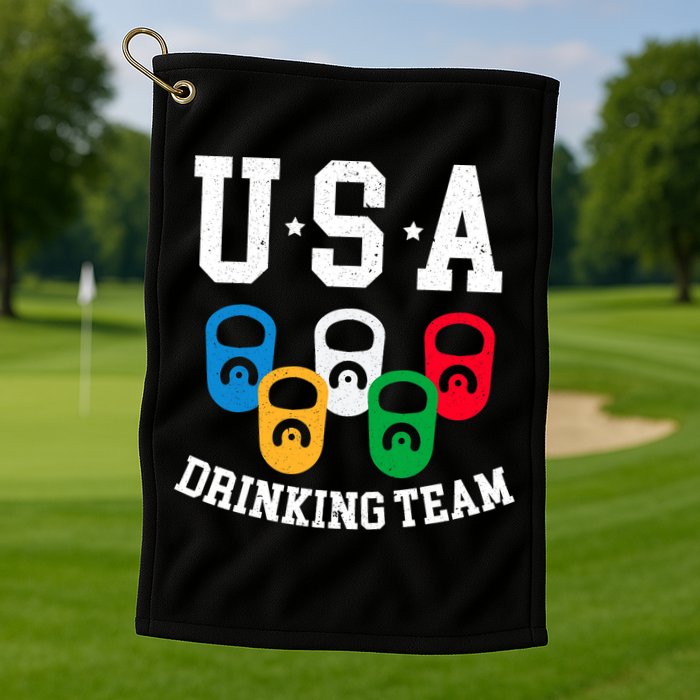 USA Drinking Team for a Team Drinking Beer Lovers Golf Towel