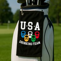 USA Drinking Team for a Team Drinking Beer Lovers Golf Towel