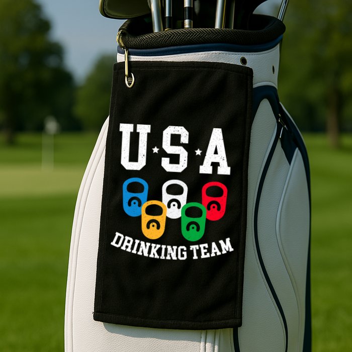 USA Drinking Team for a Team Drinking Beer Lovers Golf Towel