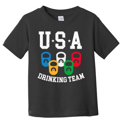 USA Drinking Team for a Team Drinking Beer Lovers Toddler T-Shirt