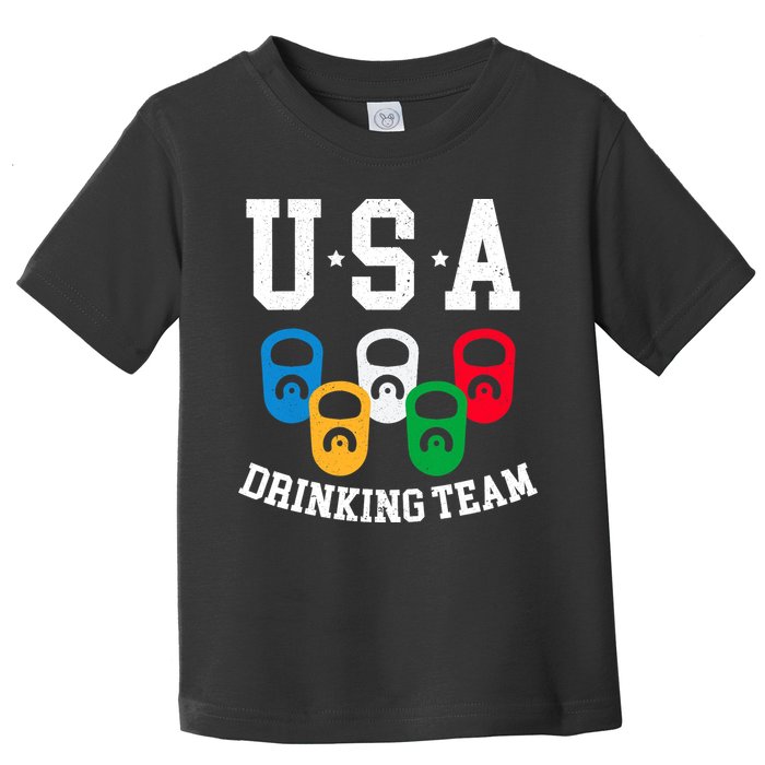 USA Drinking Team for a Team Drinking Beer Lovers Toddler T-Shirt