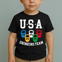 USA Drinking Team for a Team Drinking Beer Lovers Toddler T-Shirt