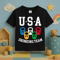 USA Drinking Team for a Team Drinking Beer Lovers Toddler T-Shirt