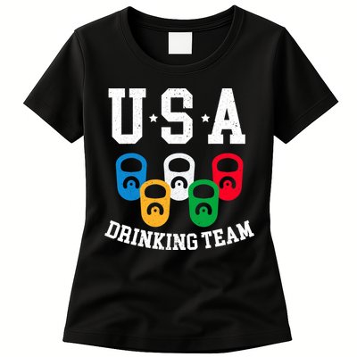 USA Drinking Team for a Team Drinking Beer Lovers Womens T-Shirt