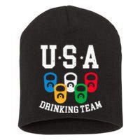 USA Drinking Team for a Team Drinking Beer Lovers Short Acrylic Beanie