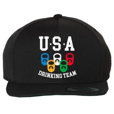 USA Drinking Team for a Team Drinking Beer Lovers Wool Snapback Cap