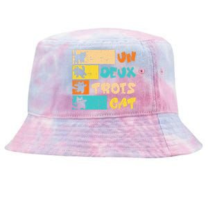 Un Deux Trois Cat French Retro Tie-Dyed Bucket Hat