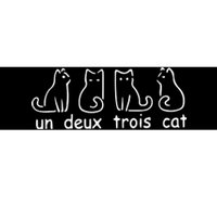 Un Deux Trois Cat Bumper Sticker