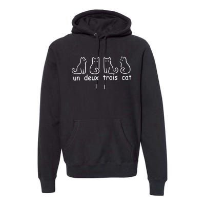 Un Deux Trois Cat Premium Hoodie