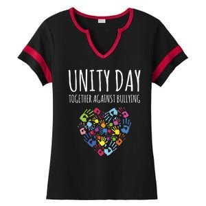 Unity Day Together Against Bullying Ladies Halftime Notch Neck Tee