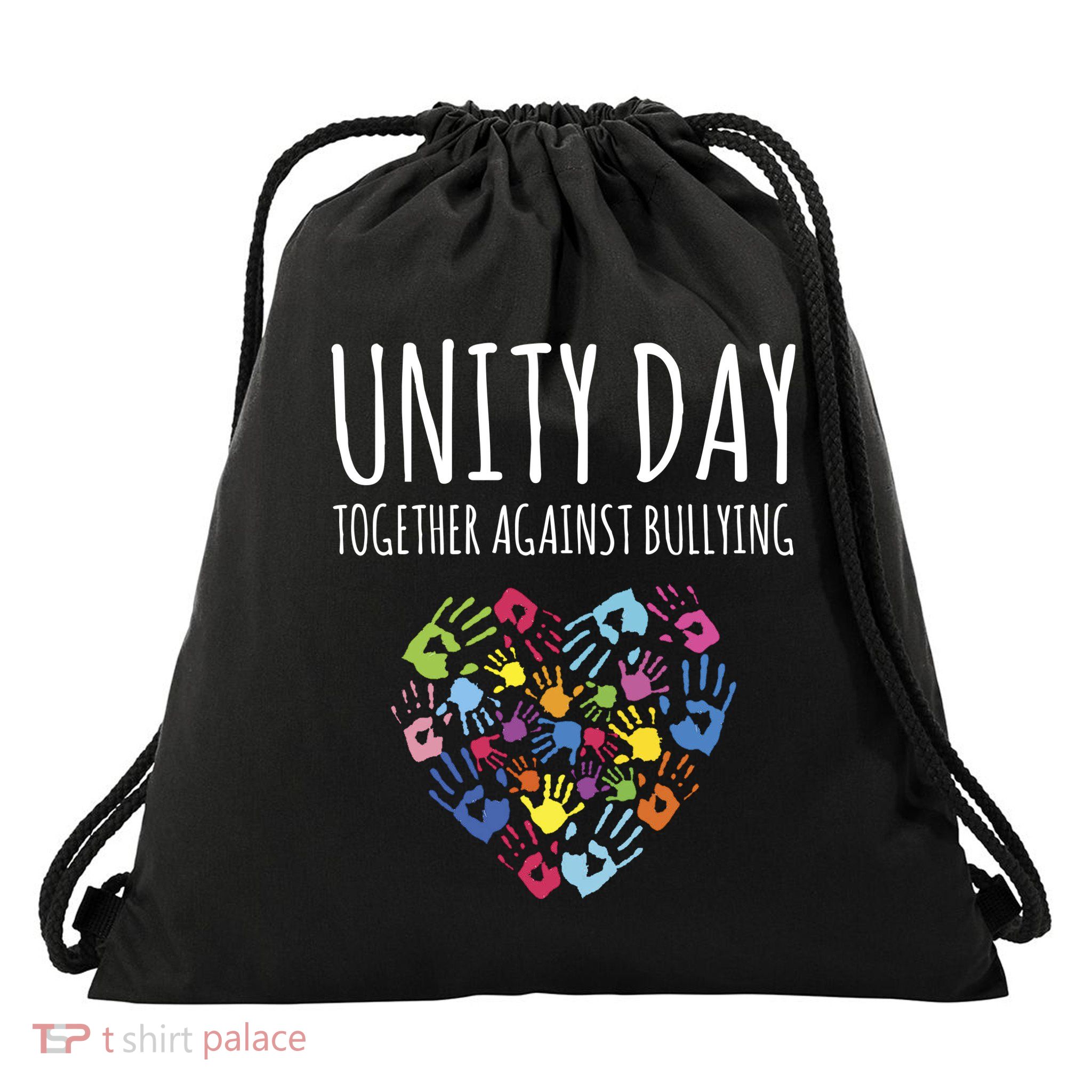 Unity Day Together Against Bullying Drawstring Bag