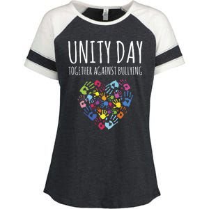 Unity Day Together Against Bullying Enza Ladies Jersey Colorblock Tee