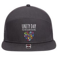 Unity Day Together Against Bullying 7 Panel Mesh Trucker Snapback Hat