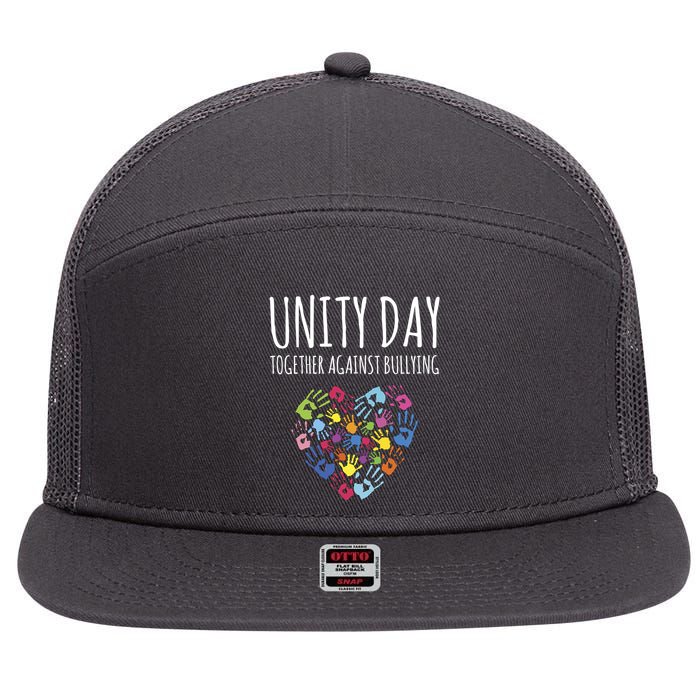 Unity Day Together Against Bullying 7 Panel Mesh Trucker Snapback Hat